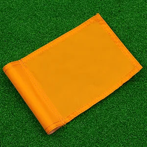 KONDAY Golf Flag,Practice Green Golf Flags, Solid Nylon and Checkered Training Golf Putting Green Flags, Indoor Outdoor Backyard Garden Portable Golf Target Flags - solid nylon flags for golf putting greens backyard golf flag mini size flag for golf driving range