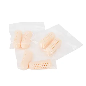 Gel Finger Cots (16pcs), Silicone Finger Protectors, Breathable Finger Caps, Fingertips Covers, Finger Sleeves Support for Finger Cracking, Blisters, Arthritis, Eczema, Trigger Finger - finger cots