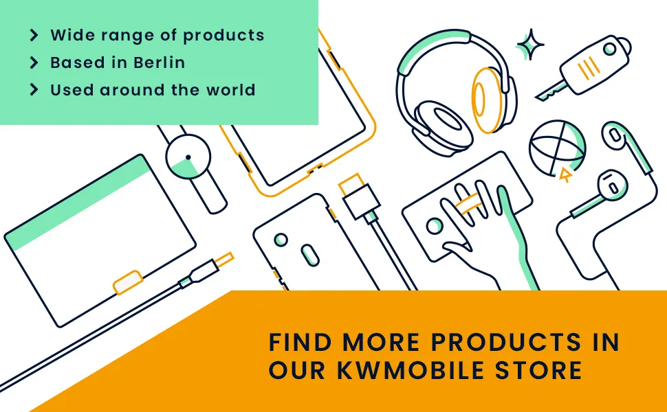 kwmobile 2X Clip Holders Compatible with Fitbit Inspire 3 / Inspire 2 / Ace 3 - Clip-On Holder Replacement Set - Black/Dark Blue black / dark blue - kwmobile brandstory USPs