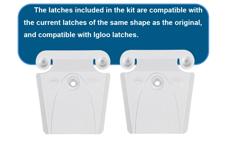 Cooler Latch Posts and Screws for Igloo,Replacement Igloo Cooler High Strength Cooler Latch,Cooler Plastic Latchs Set,Igloo Cooler Latch Replacement Kit,Set of 2 - product information 4