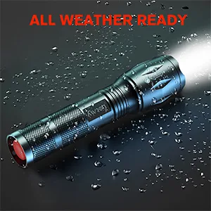 LETMY LED Tactical Flashlight S1000 PRO - 2 Pack Bright Military Grade Flashlights High Lumens - Portable Handheld Flash Lights with 5 Modes, Zoomable, Waterproof for Camping Outdoor Emergency - Waterproof flashlights