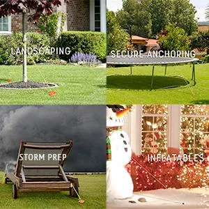 Liberty Outdoor ANCHFR8-ORG-A Folding Ring Spiral Ground Anchor, Orange, 8-Inch Single Orange - product information 4