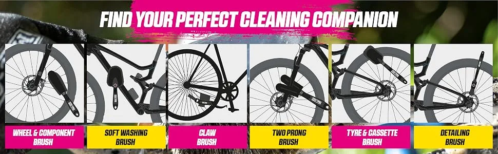 Muc Off Two-Prong Bike Cleaning Brush, Black, One Size Two Prong - brushes 5
