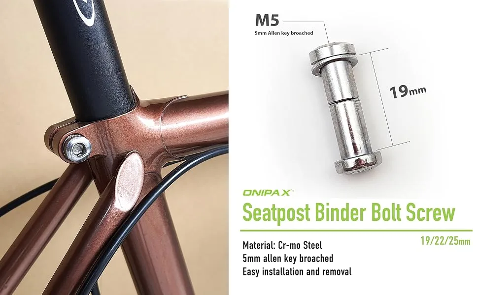 ONIPAX Seatpost Binder Bolt Screw 19mm - ONIPAX Seatpost Binder Bolt Screw