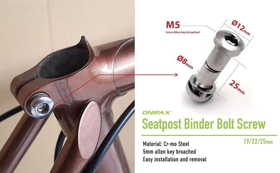 ONIPAX Seatpost Binder Bolt Screw 19mm - ONIPAX Seatpost Binder Bolt Screw