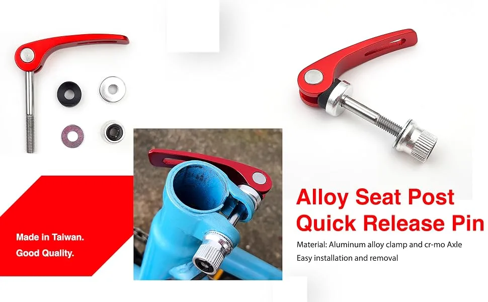 ONIPAX Alloy Seat Post Quick Release Pin (Black) - ONIPAX Alloy Seat Post Quick Release Pin