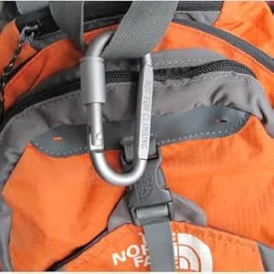 Outmate Aluminum D-Ring Locking Carabiner Light but Strong NOT for Climbing(Pack of 6) - product information 6
