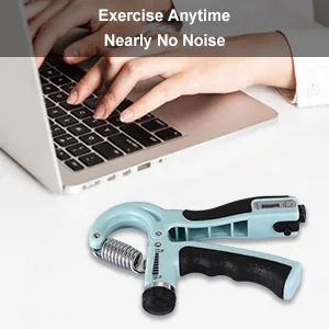 Adjustable Grip Strength Trainer, Strength Exerciser for Finger Hand Wrist and Forearm, hand gripper for therapy,Suitable for Home Gym Athlete Training and Rehabilitation Training black+Counter - Noiseless Trainer