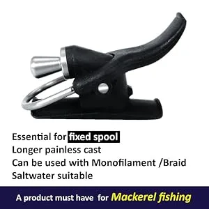 Power Cast Sea Fishing Casting Trigger, Cannon Clip, Thumb Button, Fixed Spool Casting Aid, Bionic Finger - Super Strong Casting Trigger Pic