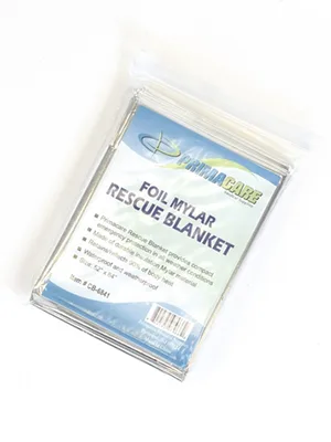 Primacare CB-6841 Emergency Foil Mylar Thermal Blanket, 82" Length x 54" Width - product information 2