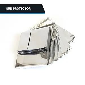 Primacare CB-6841 Emergency Foil Mylar Thermal Blanket, 82" Length x 54" Width - product information 5