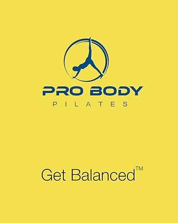 ProBody Pilates Mini Exercise Ball - 9 Inch Small Bender Ball for Stability, Barre, Pilates, Yoga, Balance, Core Training, Stretching and Physical Therapy with Workout Guide Black - probody pilates end logo
