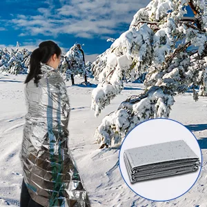 QIO CHUANG Emergency Mylar Thermal Blankets -Space Blanket Survival kit Camping Blanket (4-Pack). Perfect for Outdoors, Hiking, Survival, Bug Out Bag ,Marathons or First Aid 1 - emergency blanket ca