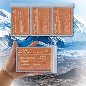 QIO CHUANG Emergency Mylar Thermal Blankets -Space Blanket Survival kit Camping Blanket (4-Pack). Perfect for Outdoors, Hiking, Survival, Bug Out Bag ,Marathons or First Aid 1 - emergency mylar blanket