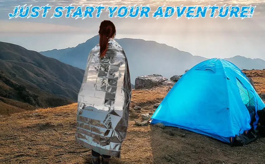 QIO CHUANG Emergency Mylar Thermal Blankets -Space Blanket Survival kit Camping Blanket (4-Pack). Perfect for Outdoors, Hiking, Survival, Bug Out Bag ,Marathons or First Aid 1 - emergency thermal blanket