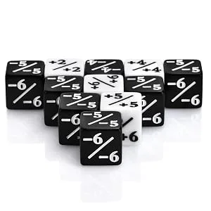 QuadPro 30 Pieces Dice Counters Token Dice Set D6 Dice Cube Compatible with MTG, CCG, Card Gaming Accessory - Dice Counters Token Dice Set D6 Dice Cube