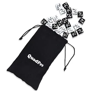 QuadPro 30 Pieces Dice Counters Token Dice Set D6 Dice Cube Compatible with MTG, CCG, Card Gaming Accessory - Dice Counters Token Dice Set D6 Dice Cube