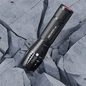 RECHOO Tactical Flashlights 2 Pack, Bright Zoomable LED Flashlights High Lumens with 5 Modes, Portable Small Flash Light for Emergency, Camping, and Outdoor Use - camping flashlight