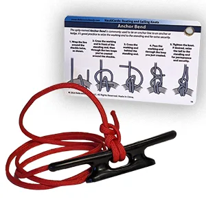 ReferenceReady Boating and Sailing Knot Cards - Waterproof Guide to 20 Nautical Knots - NautiCards include step-by-step diagrams for each knot