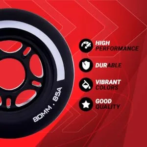 Rollerex VXT500 RipStik Wheels (Multiple Color Options Available) (2-Pack) (80mm) - Use on RipStiks, Inline Skates, Roller Blades Deep Sea Blue - product information 12