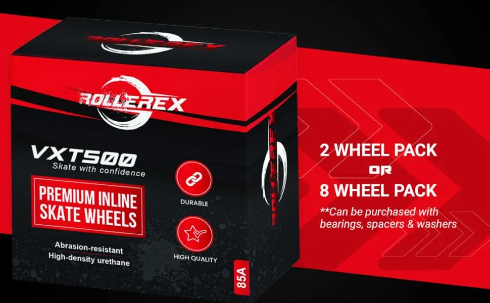 Rollerex VXT500 RipStik Wheels (Multiple Color Options Available) (2-Pack) (80mm) - Use on RipStiks, Inline Skates, Roller Blades Deep Sea Blue - product information 9
