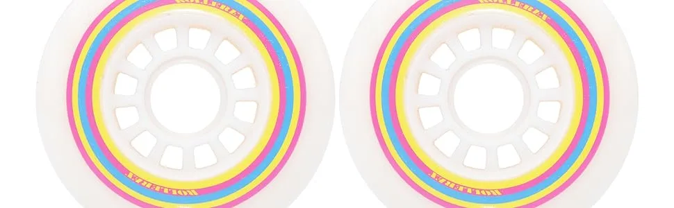 Rollerex Lollipop Boardwalk Inline Skate Wheels (2-Pack) (Various Size Options Available) 72 mm - lollipop boardwalk inline skate wheels
