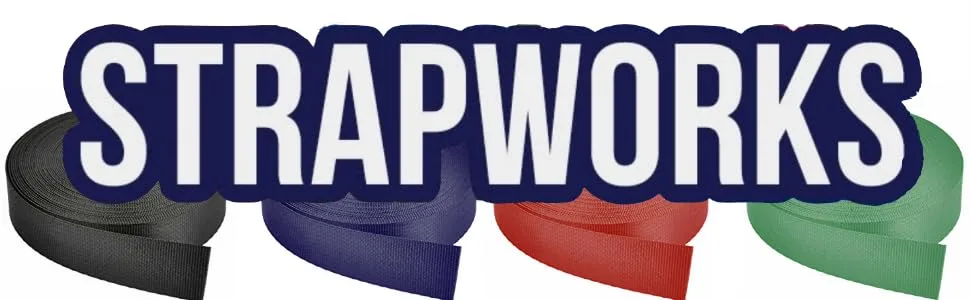 Strapworks Heavyweight Polypropylene Webbing - Heavy Duty Poly Strapping for Outdoor DIY Gear Repair 1" x 10 yard Black - product information 1