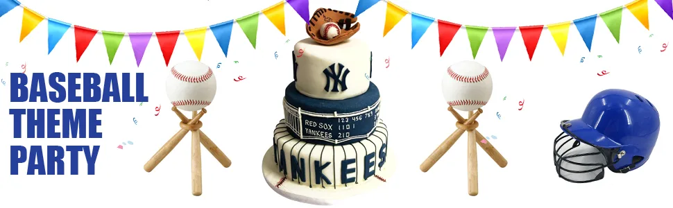 TIHOOD Baseball Stand Baseball Stand Holder Wooden Base Ball Stand Display Holder 2 PACKS - product information 3