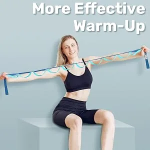 Tumaz Stretching Strap - 10 Loops & Non-Elastic Yoga Strap - The Perfect Home Workout Stretch Strap for Physical Therapy, Yoga, Pilates, Flexibility - Extra Thick, Durable, Soft Number Version Multi-Loop c. Original Black - ML Small 3
