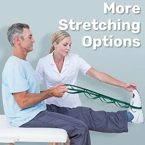 Tumaz Stretching Strap - 10 Loops & Non-Elastic Yoga Strap Budget Version- The Perfect Home Workout Stretch Strap for Physical Therapy, Yoga, Pilates, Flexibility - Included E-Book, Extra Durable 08. Green - ML More Options