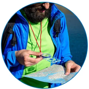 Orienteering Compass - Hiking Backpacking Compass - Advanced Scout Compass Camping and Navigation - Boy Scout Compass Kids - Childrens Compasses for Map Reading - Baseplate Compass Survival Style B - TURN ON SPORT