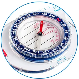 Orienteering Compass - Hiking Backpacking Compass - Advanced Scout Compass Camping and Navigation - Boy Scout Compass Kids - Childrens Compasses for Map Reading - Baseplate Compass Survival Style B - TURN ON SPORT