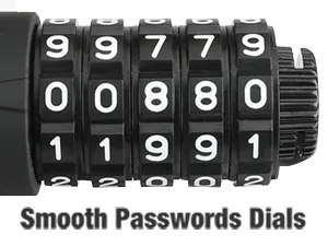 ValueMax 4FT Cable Bike Lock, 4 Digit Resettable Combination Codes, with Secure Mount Bracket, for Bicycle/Scooter/Glass Door 4FT, 4 Digit Resettable Combination Codes - product information 15