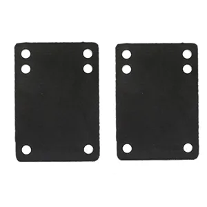 vanpro Trucks pad 1/8 Rubber Skateboard Risers for Preventing Wheelbite and Absorbing Impact Shock, Reduces Vibrations to Extend Hardware Life(Snow Black) Thick 4MM with screws - 1002
