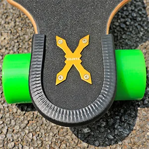 vanpro Trucks pad 1/8 Rubber Skateboard Risers for Preventing Wheelbite and Absorbing Impact Shock, Reduces Vibrations to Extend Hardware Life(Snow Black) Thick 4MM with screws - 1040