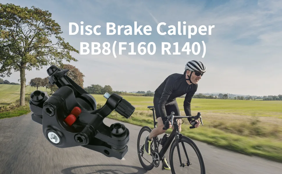 VGEBY1 Mechanical Bike Brake Caliper, Bicycle Brake Device Disc Brake Front Rear Disc Brake BB8 F160R140 - product information 7