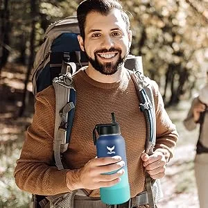 Vmini Protective Silicone Boot, Compatible with Hydro Flask and More Water Bottles, Anti-Slip Bottom Sleeve Cover 12-40 oz Pitch Black 32-40 oz - water bottle boot