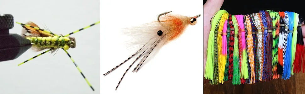XFISHMAN Fly-Tying-Materials-Rubber-Legs-Silicone-Rubber-Skirt 12-24 Colors Fly Tying Supplies 12 Colors kit - rubber legs