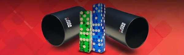 Dice Stacking Cup Only - Professional Straight Cups Black - Accessories - Magic Tricks - Dice Stacking Cup Set