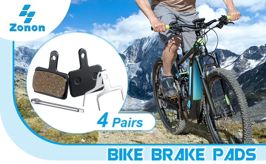 Zonon 4 Pairs Bicycle Disc Brake Pads and Spring Competible with Trp Tektro Shimano Deore Resin - product information 1
