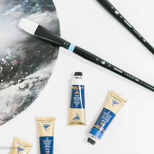 Princeton Aspen, Series 6500, Synthetic Paint Brush for Acrylics and Oils, Filbert. 2 Size 2 Filbert - Brushes