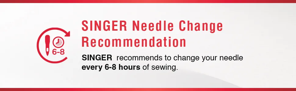 SINGER Denim Sewing Machine Needles, Size 100/16-5 Count - SINGER Change Recommendation