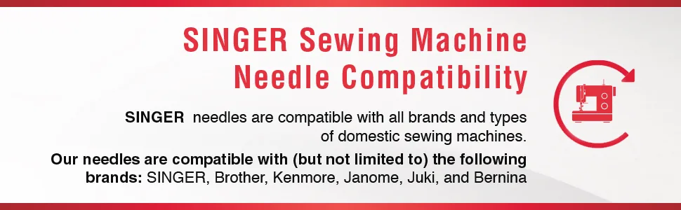SINGER Denim Sewing Machine Needles, Size 100/16-5 Count - SINGER Needle Compatibility