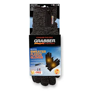 Heated Gloves, Gray, Large/X-Large - gloves