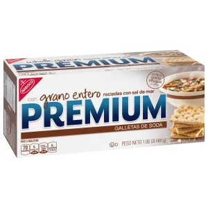 Premium Whole Grain Saltine Crackers, 1.06 lb - image