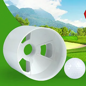 ZLY 2PCS Golf Hole Cup,ABS Ivory White Plastic Golf Cups,Dimension 4" Depth, Diameter 4 1/4 inches,Fits PGAL|PGA|USGA Regulations,for Backyard Golf Practice - putting green cups,putting cup