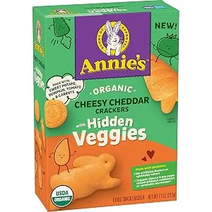 Annie's Hidden Veggie Cheddar Crackers, 7.5 oz - Annie
