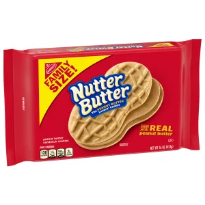 Nutter Butter Family Size Peanut Butter Sandwich Cookies, 16 oz - image