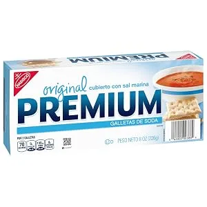 Premium Original Saltine Crackers, 8 oz Sea Salt 8 Ounce (Pack of 1) - image