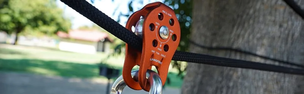 Fusion Climb Nuro Fixed Side Aluminum Pulley Orange 20KN (FP-8149-ORG) - 8149